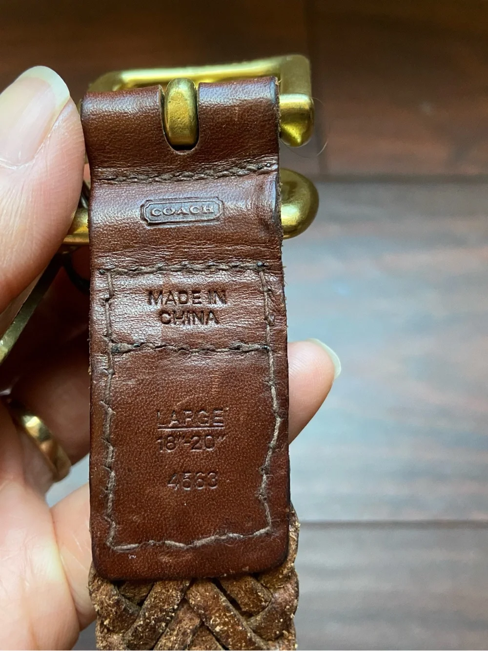 Coach vintage braided